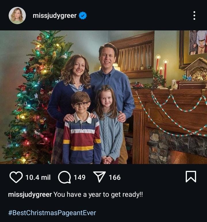 Judy Greer quedó maravillada con el guion de la cinta The Best Christmas Pageant Ever
(Créditos: Instagram/Judy Greer)