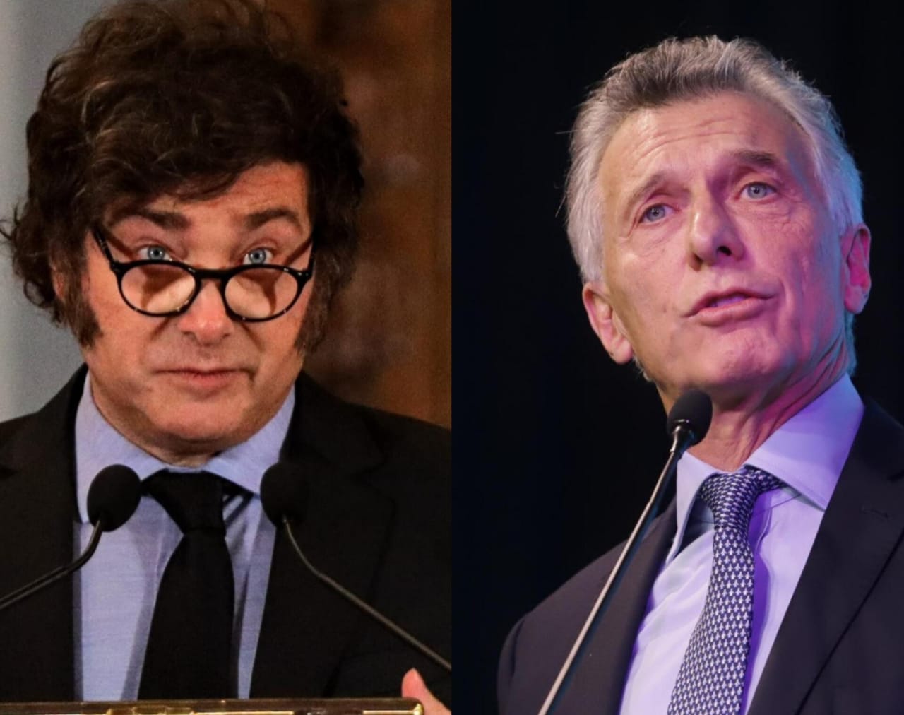 Javier Milei y Mauricio Macri