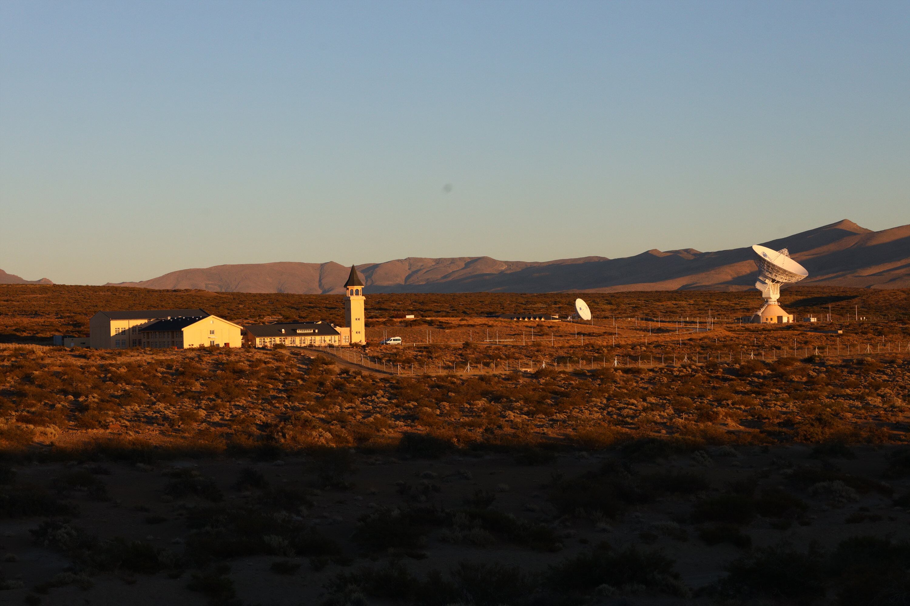 Vistas de la base china de Neuquén