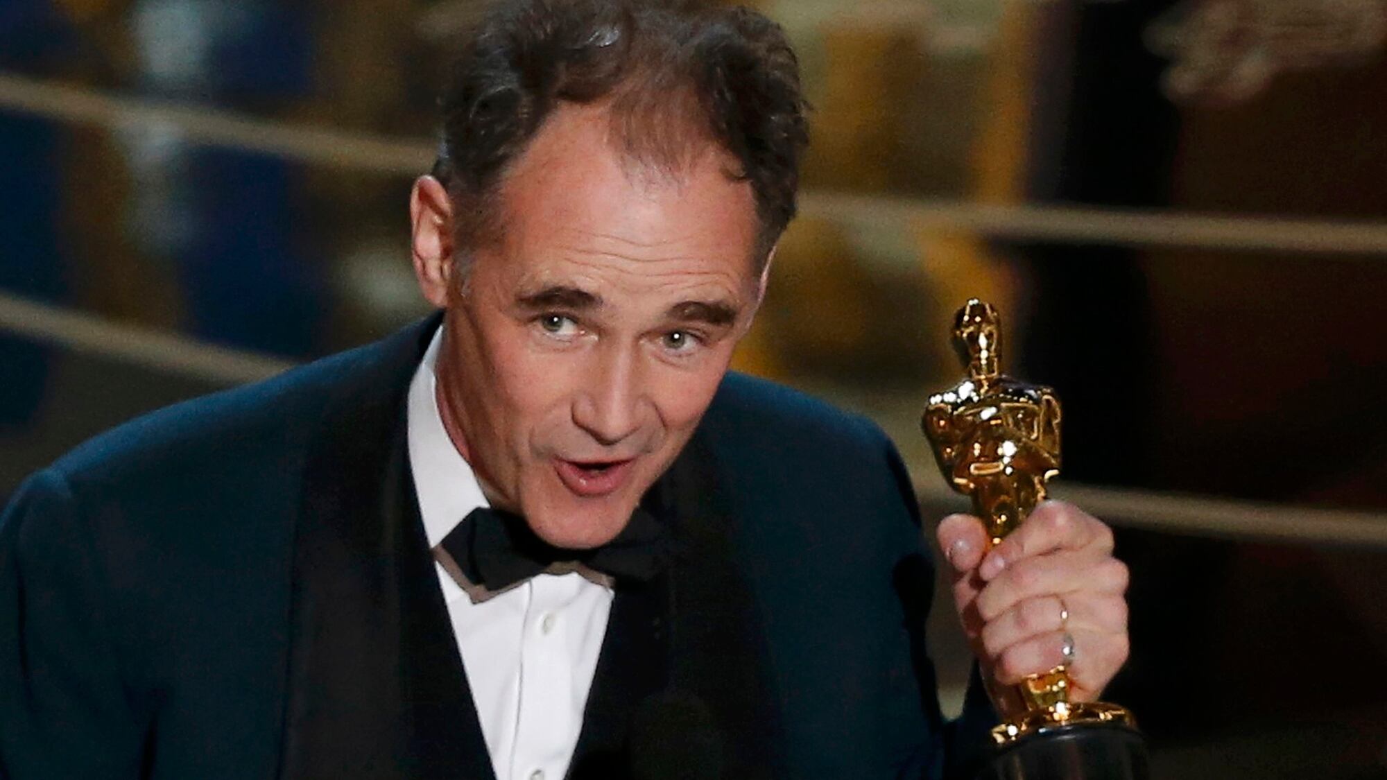 Mark Rylance cuando ganó el Oscar