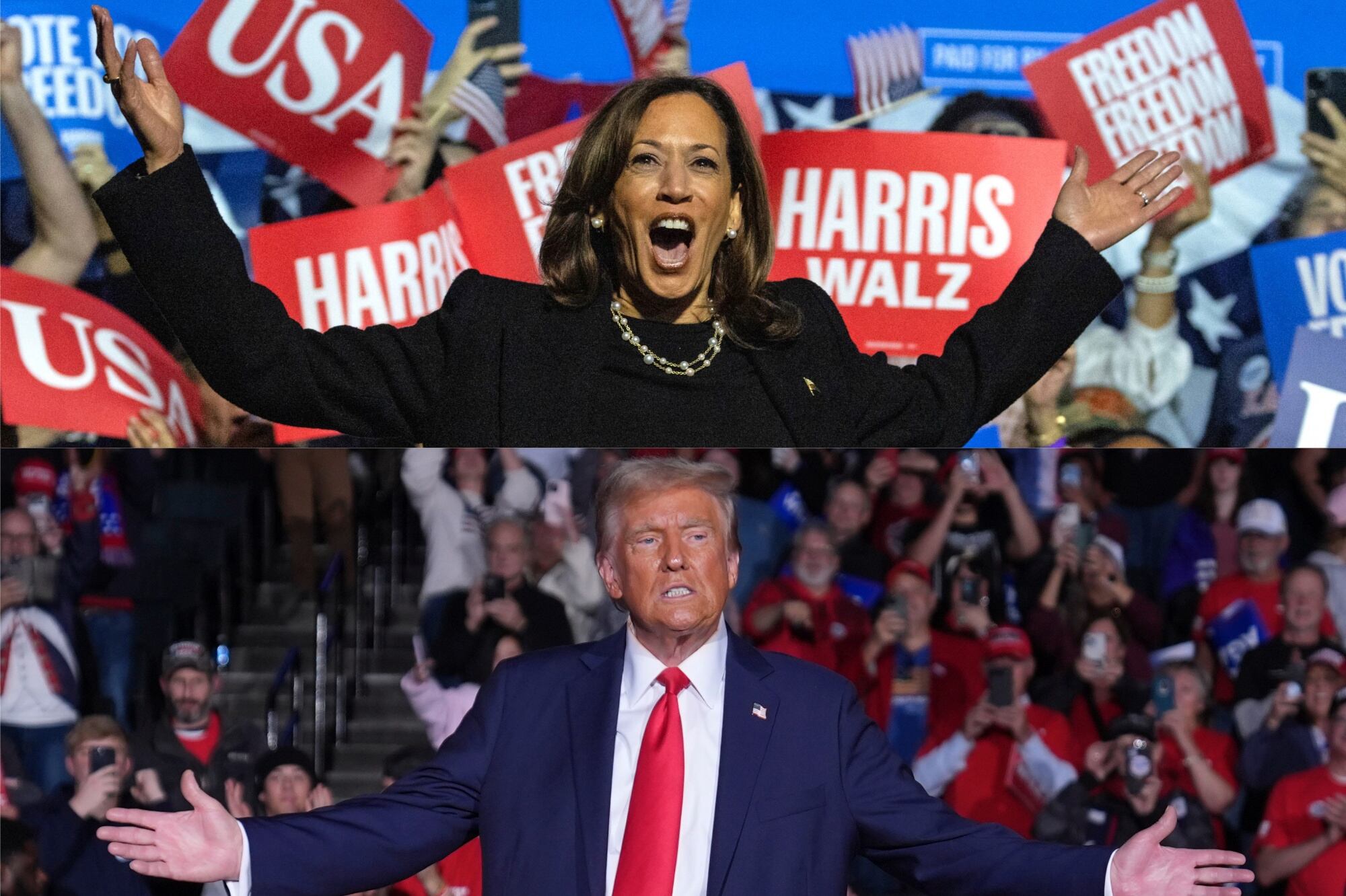 Kamala Harris y Donald Trump