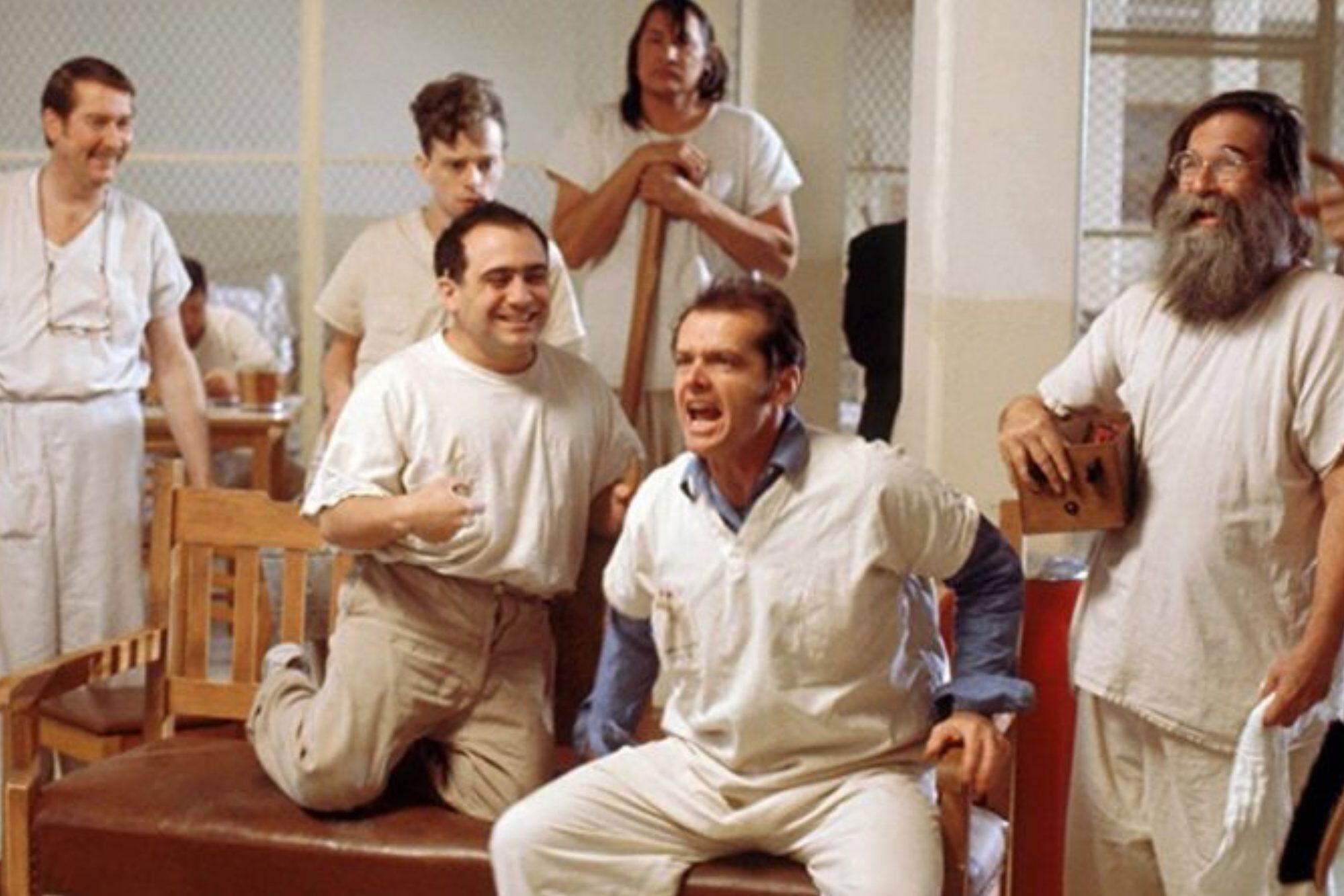 DeVito junto a Jack Nicholson en el film Atrapado sin salida