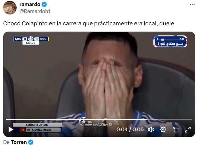 La reacción en redes por el accidente de Franco Colapinto